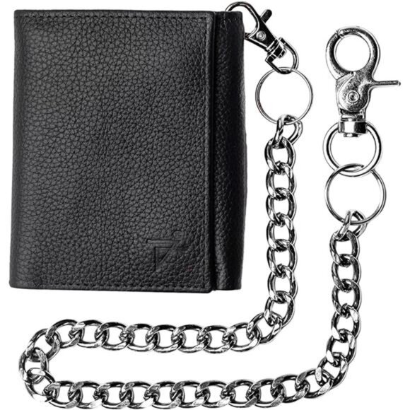 Mens Wallets Black Trifold Rfid Protection Trifold Wallet Trifold Wallets - Picture 4 of 7